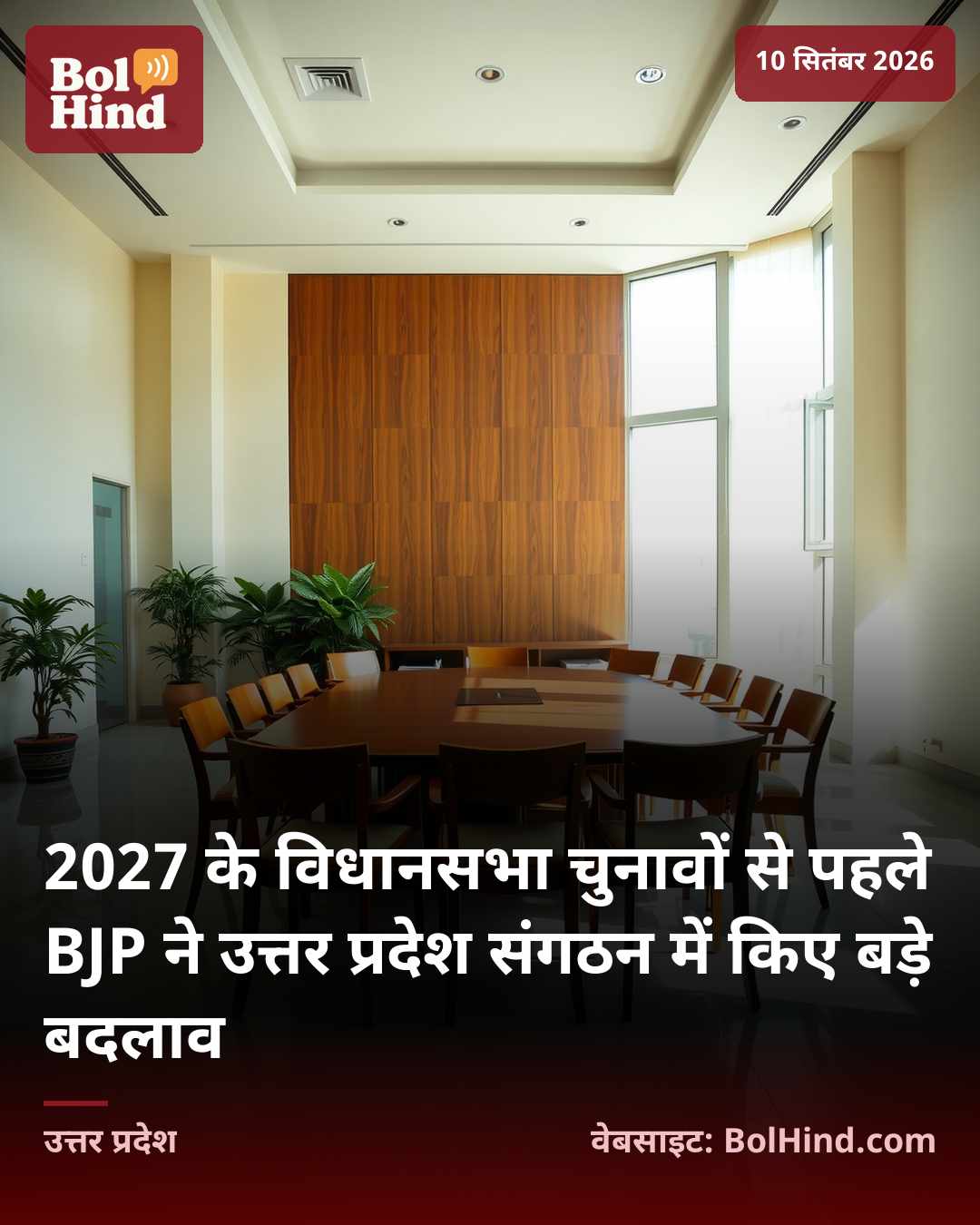 2027 के विधानसभा चुनावों से पहले BJP ने उत्तर प्रदेश संगठन में किए बड़े बदलाव